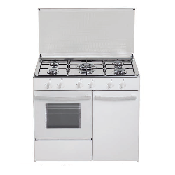Cocina de gas butano/natural Haltra P5-FB, 5 quemadores, Horno, acabado  Blanco – Venta de electrodomésticos – Electrodomésticos n1
